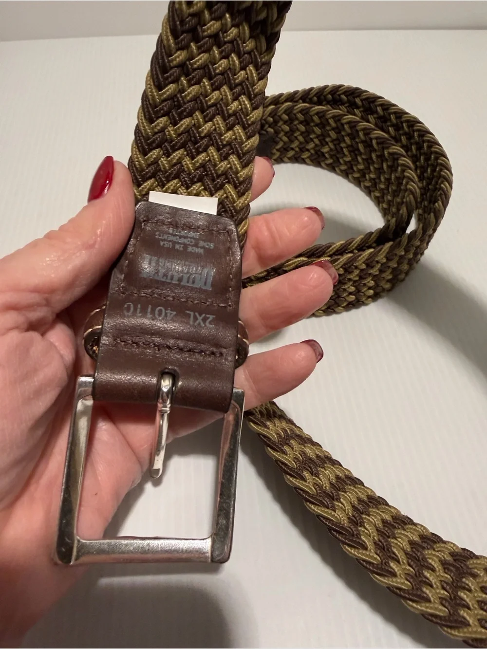 Duluth Trading Co 40110 Braided Woven Stretch Belt 2XL